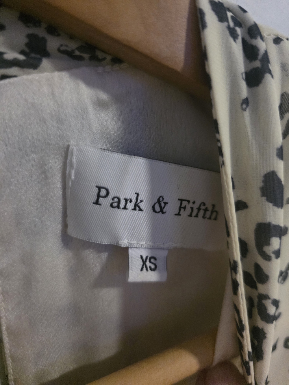 Park & Fith Maxi Dress XS Cream Print Long Sleeve Tiered Boho Dress - Picture 6 of 9